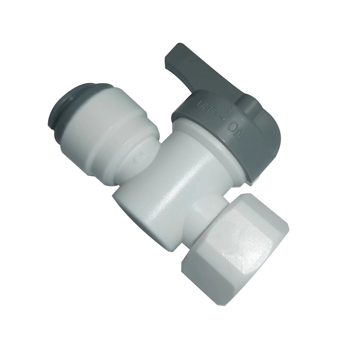 YZMSZ1/2" o.d. to 1/2" Female Thread Shut Off Valve Adapter Tube Fitting,quick connector push to connect for RO water filter system,5 pcs.