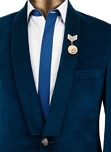 Knighthood Queen Elizabeth Honorary White & Gold Lapel Pin Broochbadge Golden3