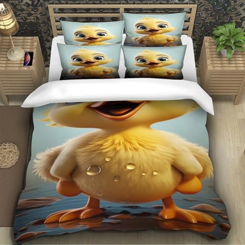 Housse de couette 3D canard pour une chambre d'enfant moderne - 5
