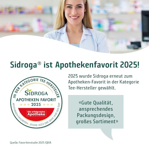 Sidroga Salbeiblätter – Salbeitee - pflanzliches Arzneimittel - bei Magen-Darm-Beschwerden & Reizungen im Mund-Rachen-Bereich - 20 Teebeutel à 1,5 g