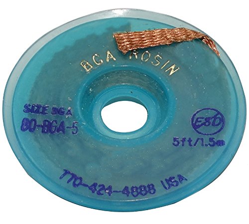 Aerzetix - Striscia di nastro treccia banda saldante in rame 5,6 mm/1,5 metri