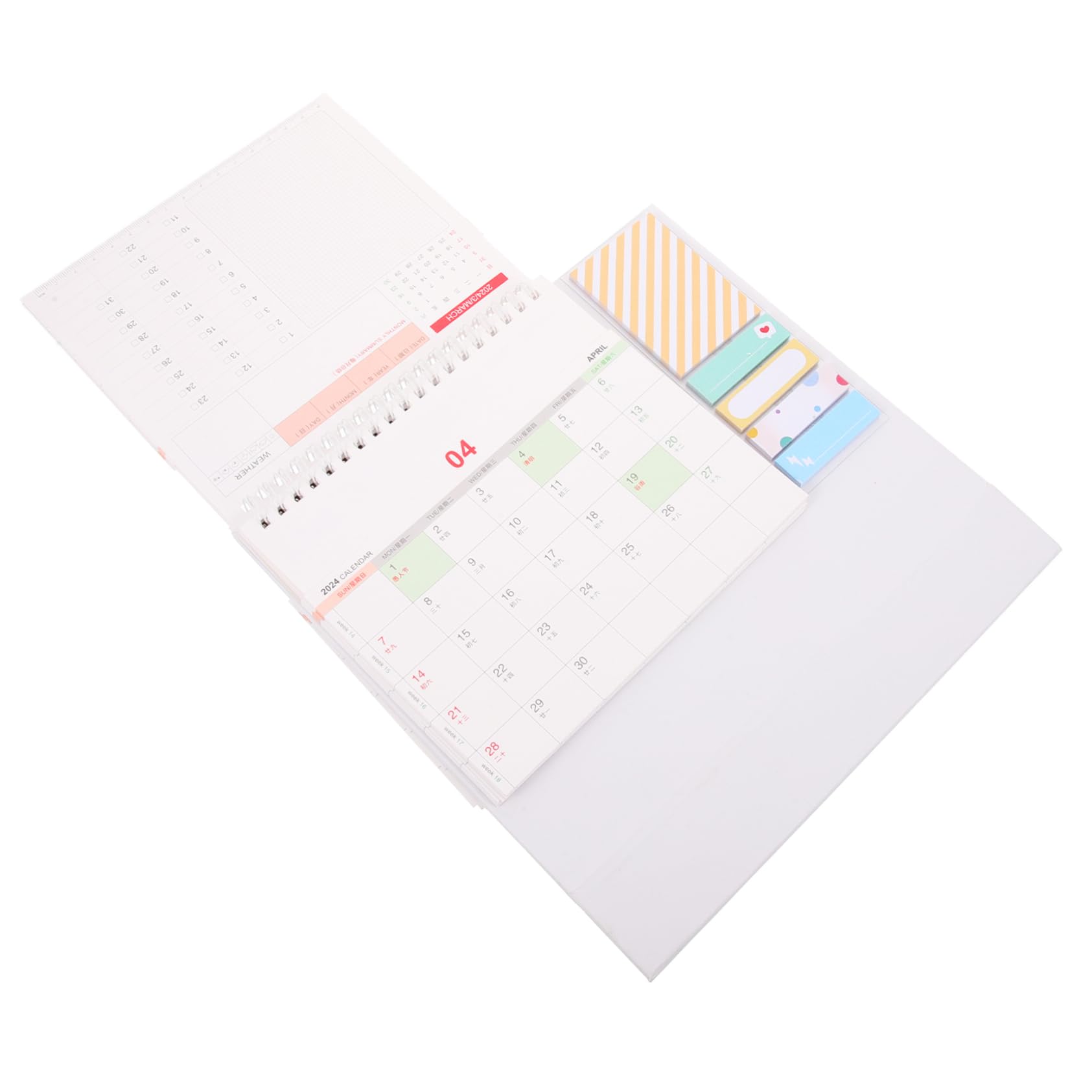 Amazon.com: NUOBESTY 2024 Office Decor Stitch Advent Calendar Flip Calendar  Office Supply Advent Calendar for Women Monthly Calendar Ornament  Decorative Calendar Paper Desk Clamshell : Office Products