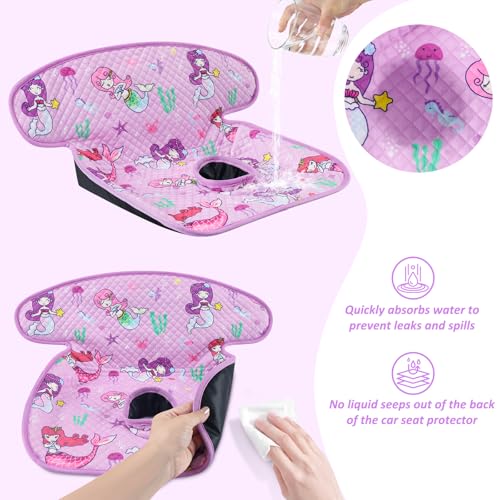 Image of INFANZIA Dry Seat,Car Seat Protector Waterproof Carseat Liner Potty Training Toddlers, Baby and Infants, Piddle Pad for Carseats Strollers (Purple, 1 Pack)