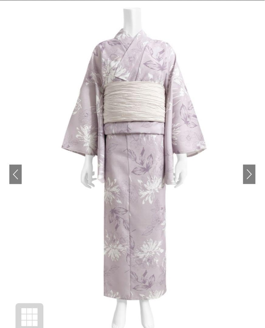 Amazon.co.jp: 花柄浴衣セット gi1502 GRL グレイル ラベンダー