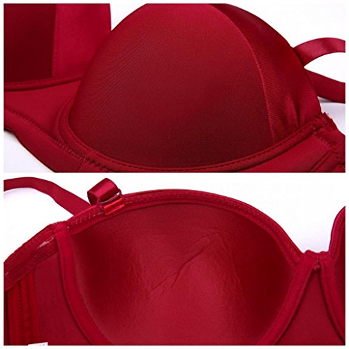 Image of Women's Strapless Bra B /C /D /DD /DDD /G 1 /2 Cup Seamless Plus Size Balconette Bra H059