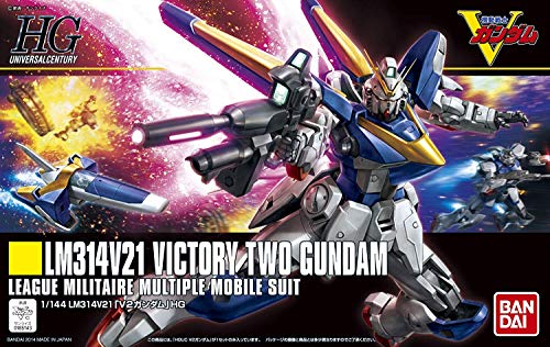 Bandai Hobby Victory Gundam Modelo 1/144 HGUC V2 miniatura 1