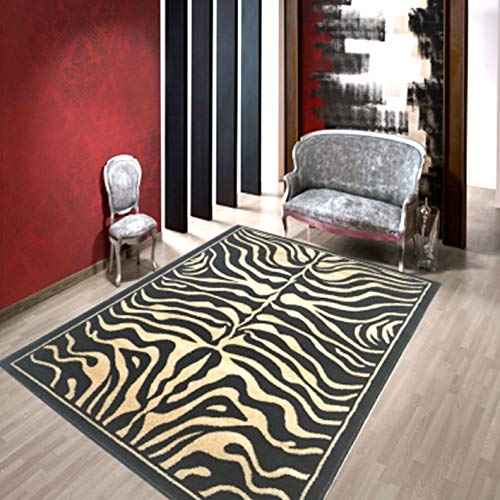 CREVICOSTA QUALITY MARK MARCAS DE CALIDAD - Alfombra Cebra Polipropileno 100% (190x280 cm)