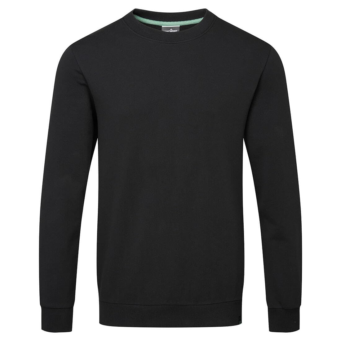 Portwest Black Organic Cotton Recyclable Sweatshirt - Size XL