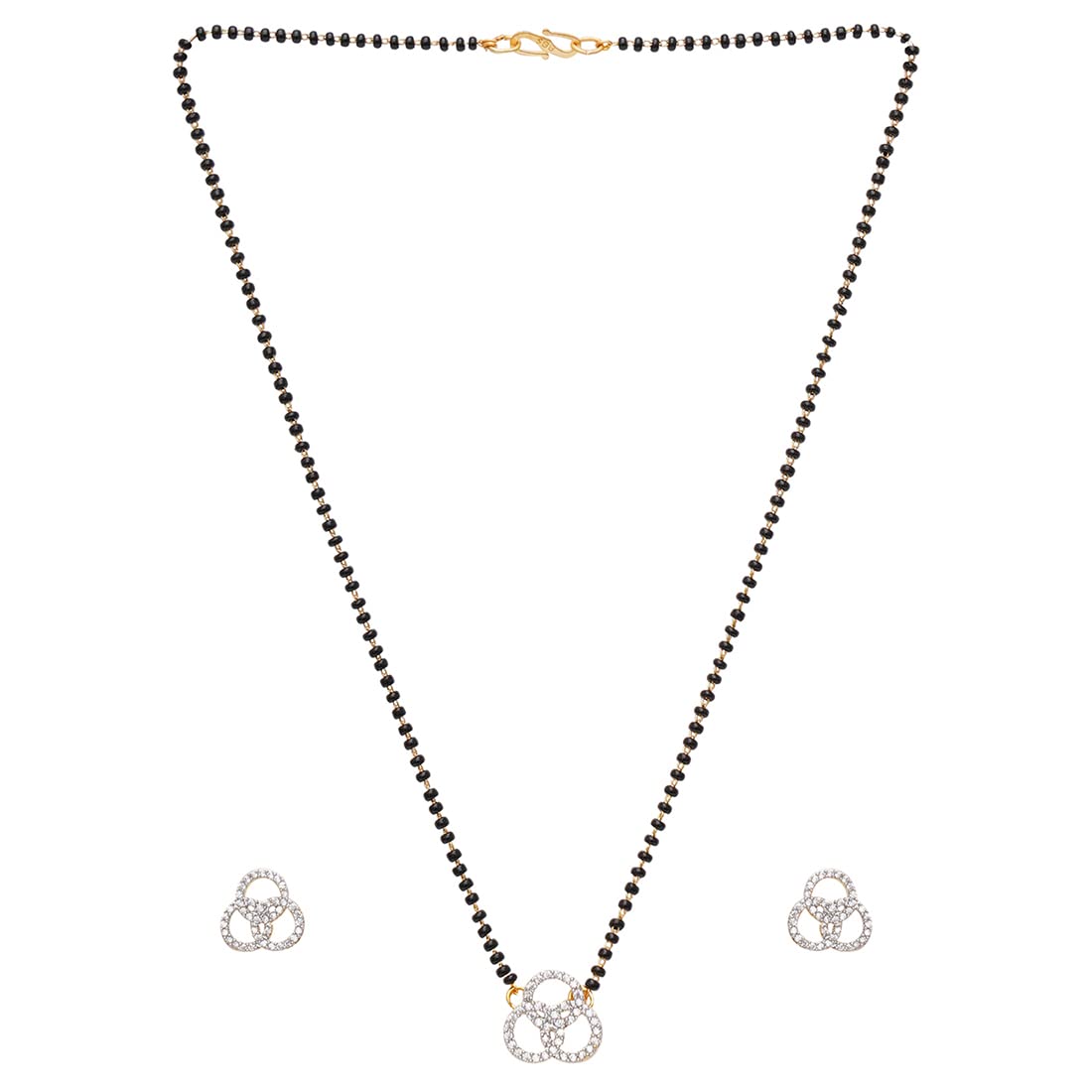 VOYLLA Sparkling Essentials Borromean Rings CZ Mangalsutra Set (B0BPSCJT8C) Amazon Price History, Amazon Price Tracker