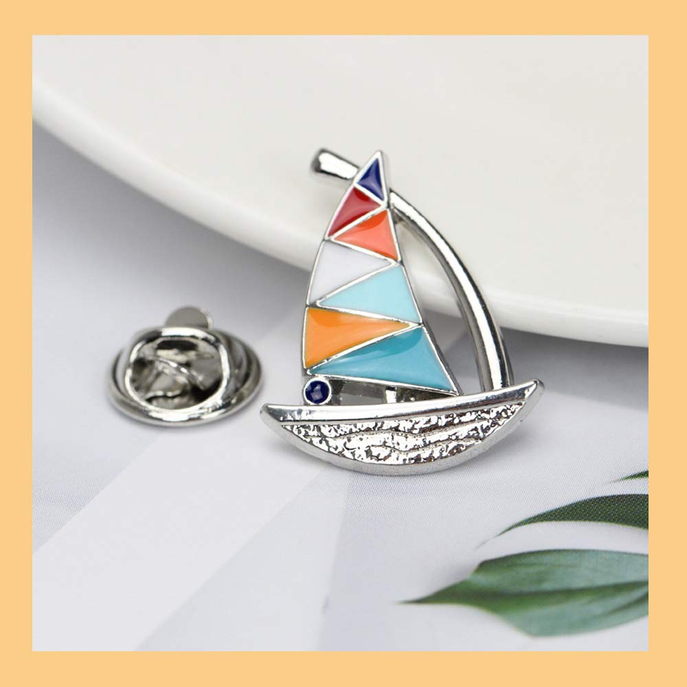 FRCOLOR Broche En Émail Animaux Marins Fantaisie, Lot De 5 Pièces Colorées, Broches Épingles à Revers Pour Vêtements, Paquet Et Accessoires, Ornements De Dessin Animé, Usage Quotidien Et Fêtes