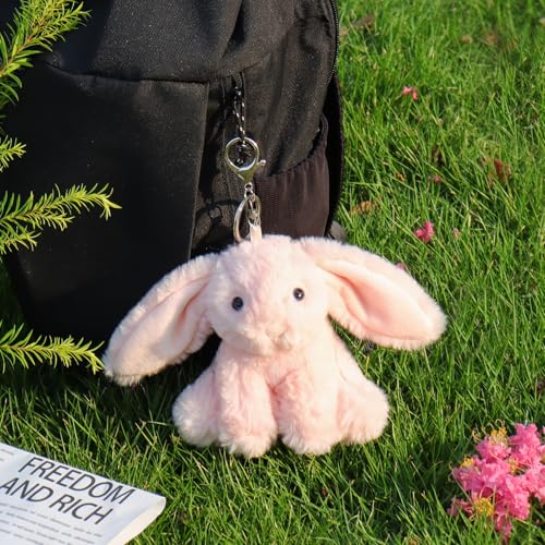 Image of Apricot Lamb Cute Toys Plush Rabbit Stuffed Animal Soft for Kids Bag, Purse, Backpack, Handbag (4.7 Inches)