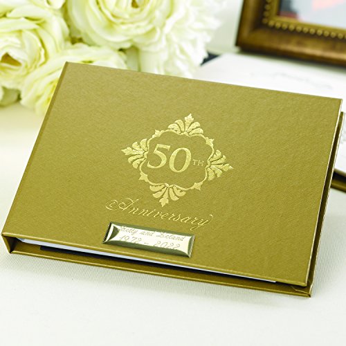 Image of Hortense B. Hewitt Wedding Anniversary Guest Book, 50th Anniversary Flourish, 7.5 inch x 5.75 inch