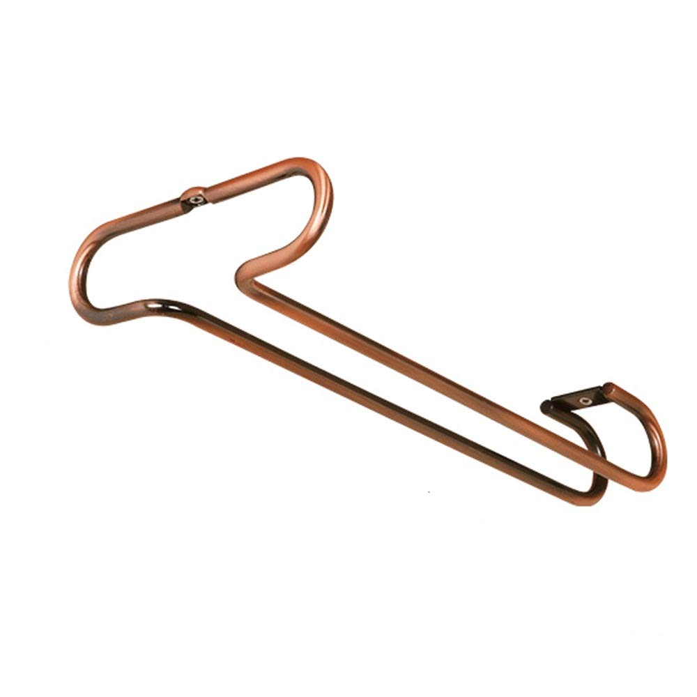 Goblet Holder Wine Glass Hanging Rack Glass Cup Hanging Holder Shelf for Kitchen Cabinets Or Home Hanging Wine Glass Goblet Holder (Color : Bronze Size : 27.5 * 12.5 * 4.5cm)