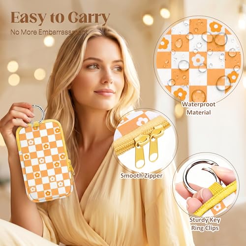 Image of 2PCS Tampon Holder Zipper Pouches Portable Period Bags