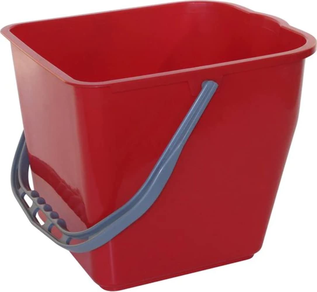 Cubo Rojo Limpieza De Carrito 10 Litros