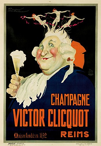 Victor Clicquot Champagne Vintage Poster (artist: Mauzan) France c. 1923
