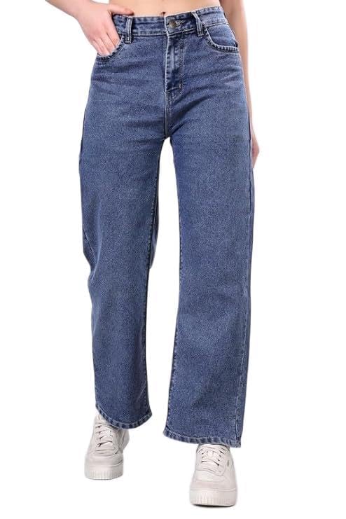 Image of Straight-fit Jeans for Women are a Versatile, Timeless Denim Style that Offers a Relaxed,