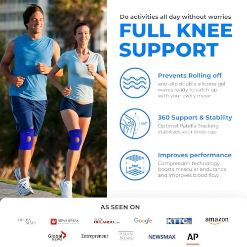 Image of Modvel ELITE Knee Brace for Men & Women - Patella Gel Pads & Side Stabilizers for ACL, Meniscus Tear, Arthritis & Injury Recovery - Maximum Support for Running, Sports & Joint Pain Relief