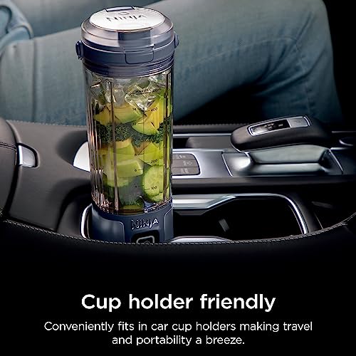 Image of Ninja Blast Portable Blender, Cordless, 18oz. Vessel, Personal Blender for Shakes & Smoothies, BPA Free, Leakproof Lid & Sip Spout, USB-C Rechargeable, Dishwasher Safe Parts, Denim Blue, BC51NVC