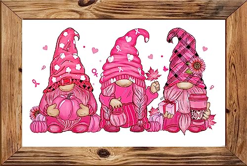 Moohue DIY Stamped Cross Stitch Kits for Adults Christmas Gnomes Counted Cross Stitch Patterns (14CT Stamped Cross Stitch kit, Gnome 8)