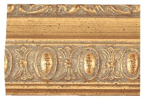 Picture Frame Moulding (Wood) 100ft Bundle - Traditional Gold Finish - 1.5" Width - 1/2" Rabbet Depth