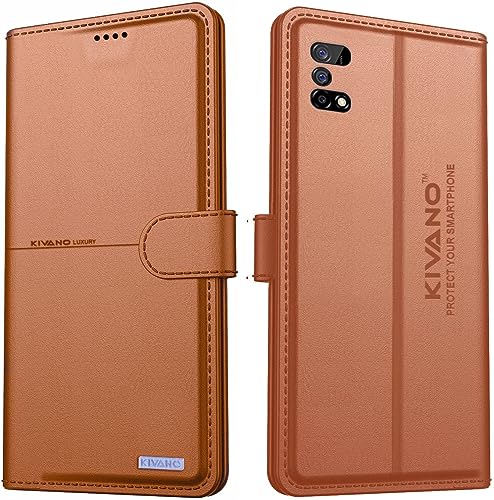 Image of KIVANO Compatible with Realme Narzo 30 Pro 5G Flip Cover | Leather Finish | Inside Pockets & Inbuilt Stand | Shockproof Wallet Style Magnetic Closure Back Cover Case