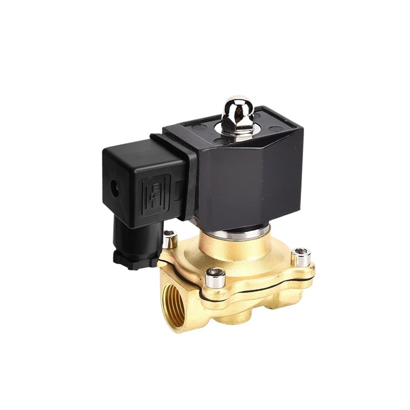 LNHHG 1/2 Inch 2 Way IP65 Waterproof Solenoid Valve 220 12V 24V 110 Brass Normally Closed/Open Solenoid Valve