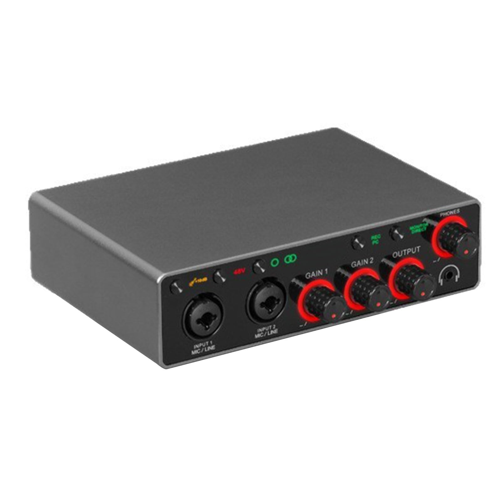 Interfaces de música USB no necesarias, tarjeta de sonido de metal, equipo de estudio profesional, tarjeta de sonido de 24 bits/192 kHz