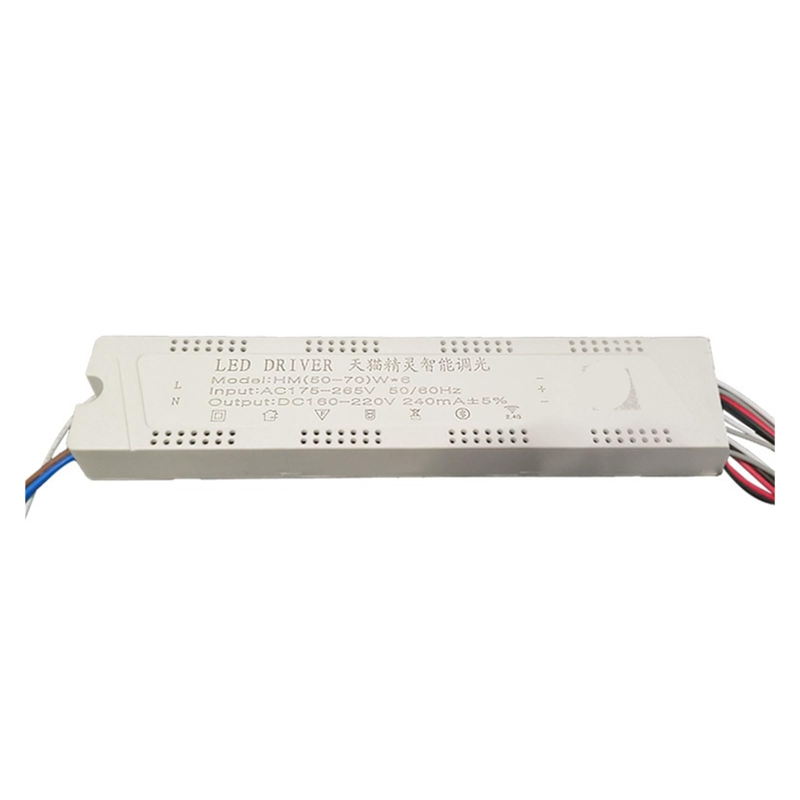 Sterownik zasilania LED, Prezent na Dzień Matki, Sterownik LED o stałym prądzie 240mA 50-80W*2 40-50W*4 50-70W*6 50-72W*8 Moc((50 70) w 6)