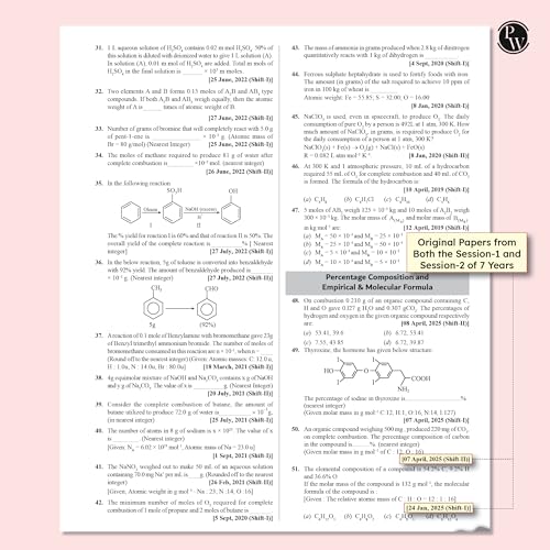 Image of PW JEE Main 7 Years (2019 - 2025) Physics, Chemistry, Mathematics Combo Set of 3 Books | All 144 Shifts Online Previous Years Solved Papers Chapterwise and Topicwise PYQs For 2026 [Paperback] PW