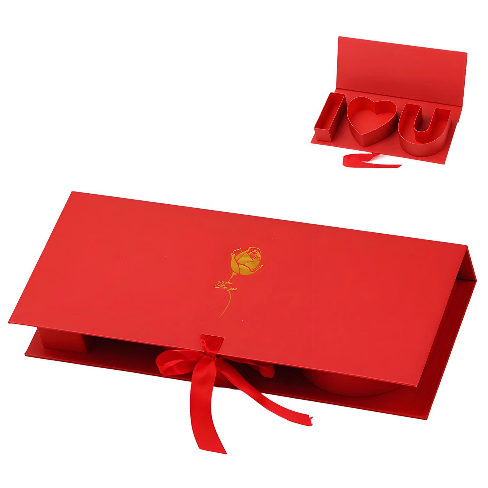 Buxuaaaa Letter Combination Flower Holder Container for Valentines Home Decoration Cardstock Packaging