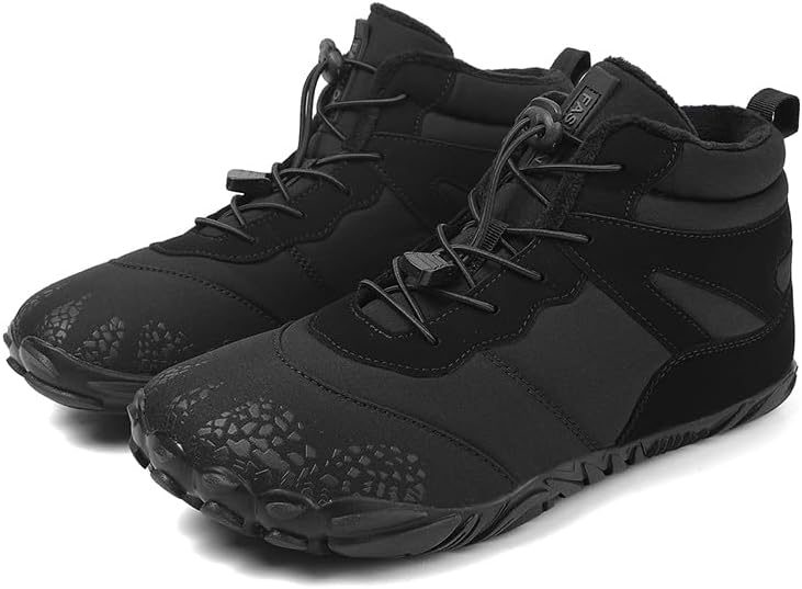 Peak Footwear Vindra Pro Winter Barefoot Shoes for Men & Women – Wide Toe Box Minimalist Boots with Thin Flexible Sole, Warm Lining & Non-Slip Grip for Natural Comfort and Posture Support