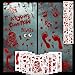Betensh Halloween Deko Horror,19 Blätter Halloween Sticker,Halloween Fensterbilder,Deko Halloween Gruselige Fenster, Riesen Blutige Handabdrücke Kerzenleuchter,deko günstig Kaufen-Betensh Halloween Deko Horror,19 Blätter Halloween Sticker,Halloween Fensterbilder,Deko Halloween Gruselige Fenster, Riesen Blutige Handabdrücke