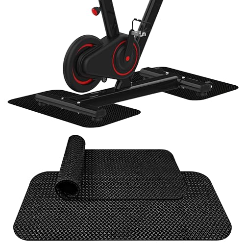 Máquina de remo de bicicleta giratoria protegida en casa con alfombrillas Capslpad de 30x63.5cm