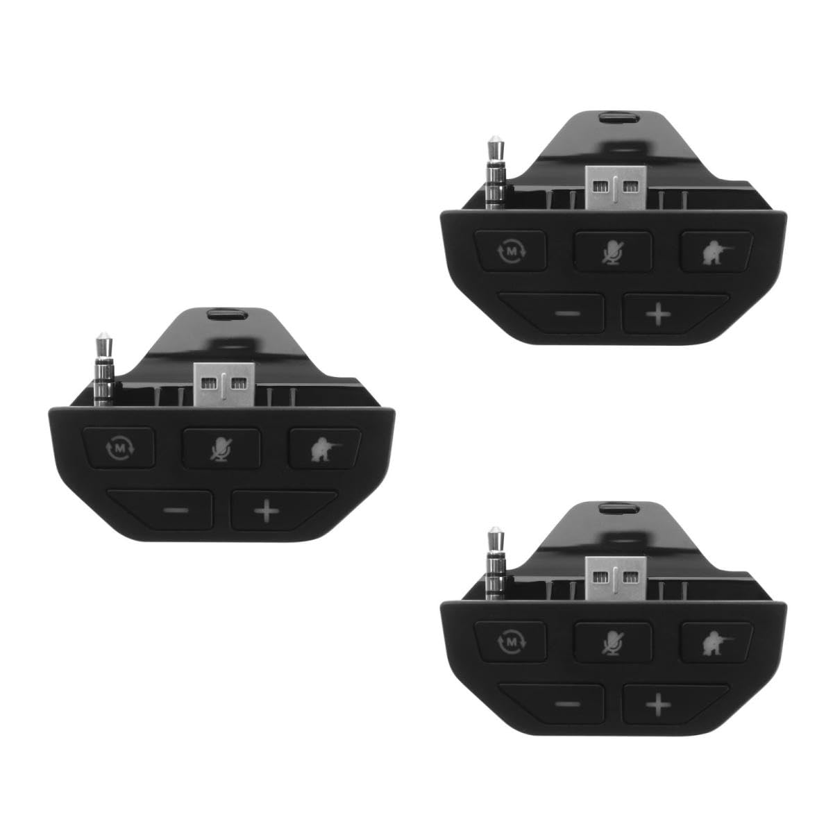 Hemobllo 3 Pz Adattatore per cuffie controllore forniture per cuffie adattatore per controller audio per convertitore per adattatore per giochi audio senza fili pulsante AbS