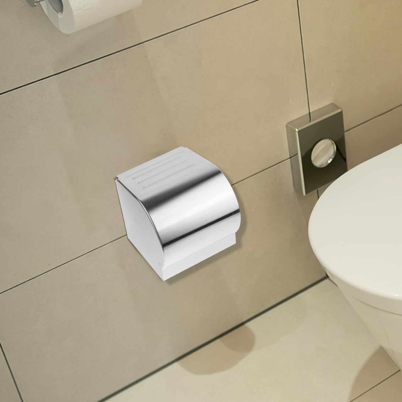 Stilvoller Toilettenpapierhalter zur Wandmontage mit Ablage - Moderner Kaktus Design Taschentuchrollenspender für Bad & WC, einfache Installation, platzsparend, 13 cm x 13 cm x 13 cm