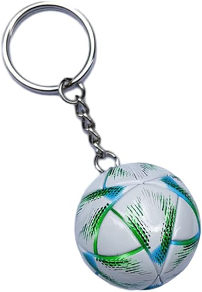 [mecaponn] サッカー キーホルダー 試合 マスコット 応援グッズ サッカーボール 筆箱 鞄 飾り バッグ チャーム 記念 名前 お土産 ファンへ プレゼント