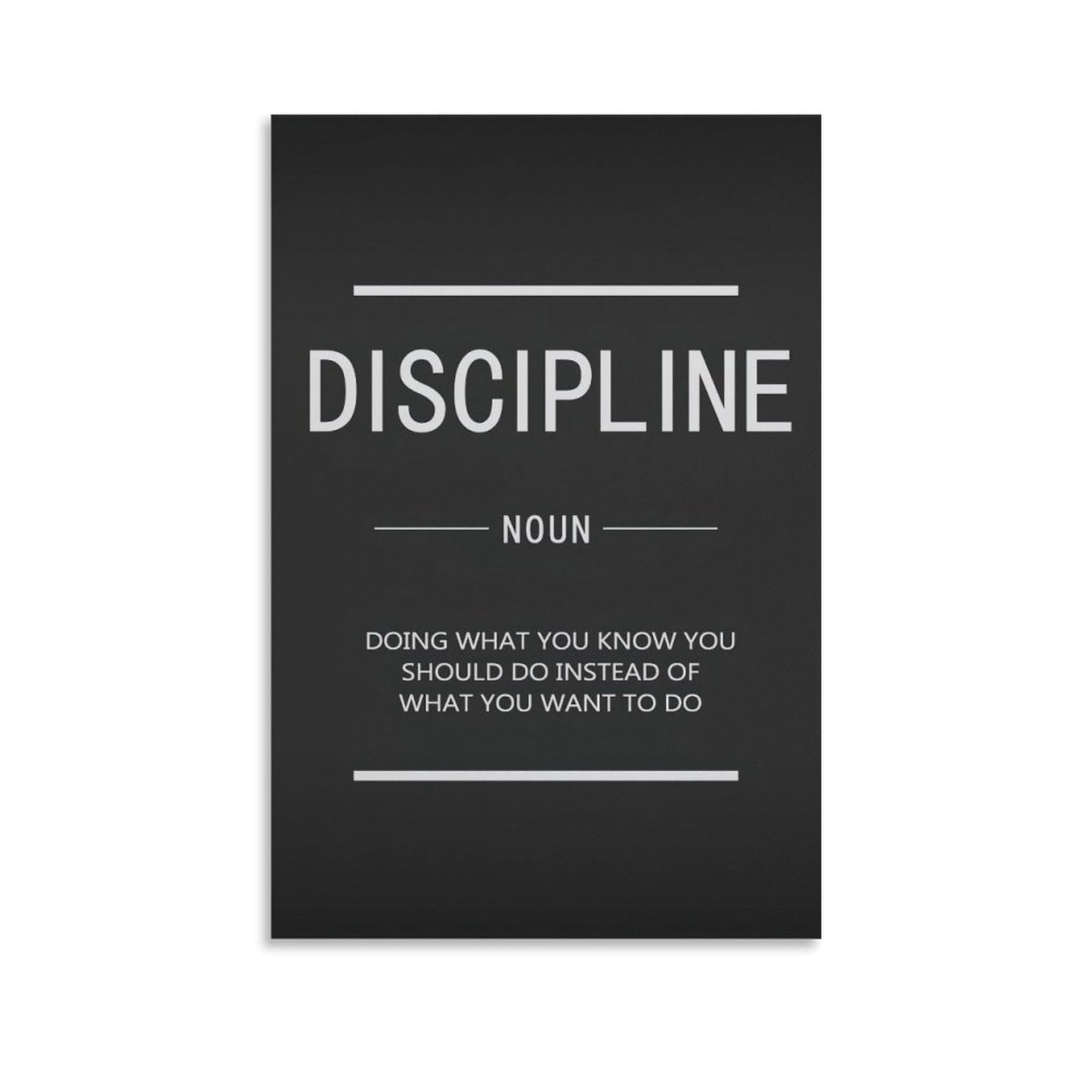 Discipline Inspiring Entrepreneur Motivational Posters For Room Aesthetic Canvas Wall Art Bedroom Decor 24x36inch(60x90cm)