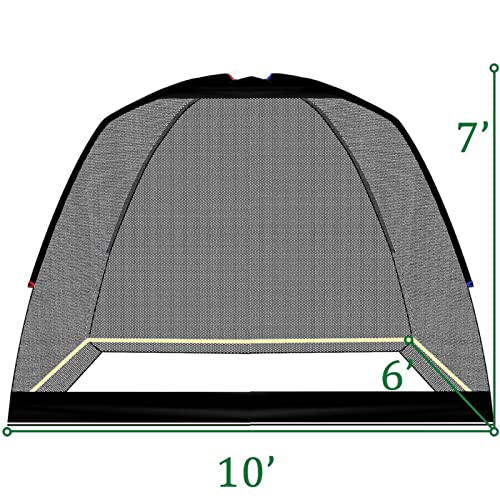 Golf Practice Hitting Nets For Backyard Driving Indoor Use Heavy Duty Practice Golf Driving Nets For Backyard Premium Portable Golf Impact Nets Cages With Frame And Net For Kids Men #TOP2