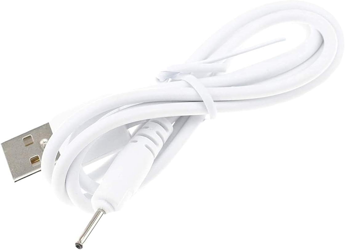 DC 2.0mm Jack Charger Port 100CM USB Charge Replacement Power Cable Compatible with Beats Solo HD505 Headphones NOT for Dr. Dre Powerbeats3 (White)