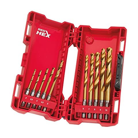 Milwaukee 48894759 Titanium Red Hex Drill Bits Cover