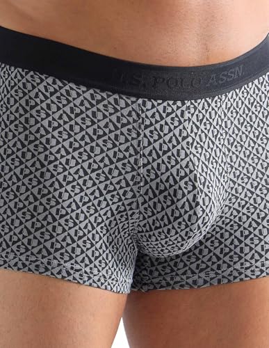 Image of U.S. Polo ASSN. Men PT005 Cotton Modal Printed Premium Underwear Trunks -Pack of 1