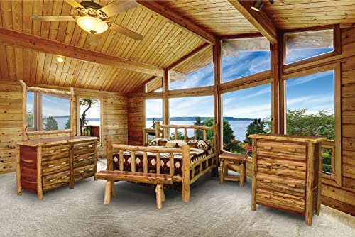 Furniture Barn USA-Rustic Lod Bedroom- Red Cedar Log Queen...