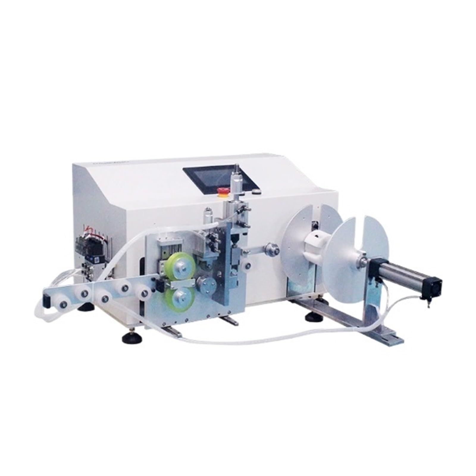 Cable Reel， Automatic Electric Wire Winding Machine with Digital Touch Screen, 4 in 1 Function, Counting, Cutting and Arranging Coils Industrial Grade Garden Hose