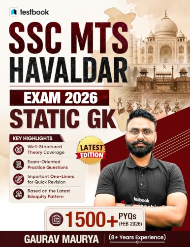 Image of SSC MTS & Havaldar Exam Static GK Book by Gaurav Sir |English medium |1500+ PYQs | Edition | Theory + Practice Questions + Important One-Liners | Based on Exam Pattern