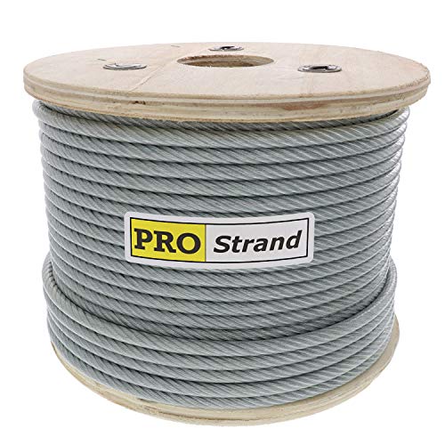 Pro Strand 3/8" X 200', 7X19, Vinyl Coated Galvanized Cable Reel #TOP3