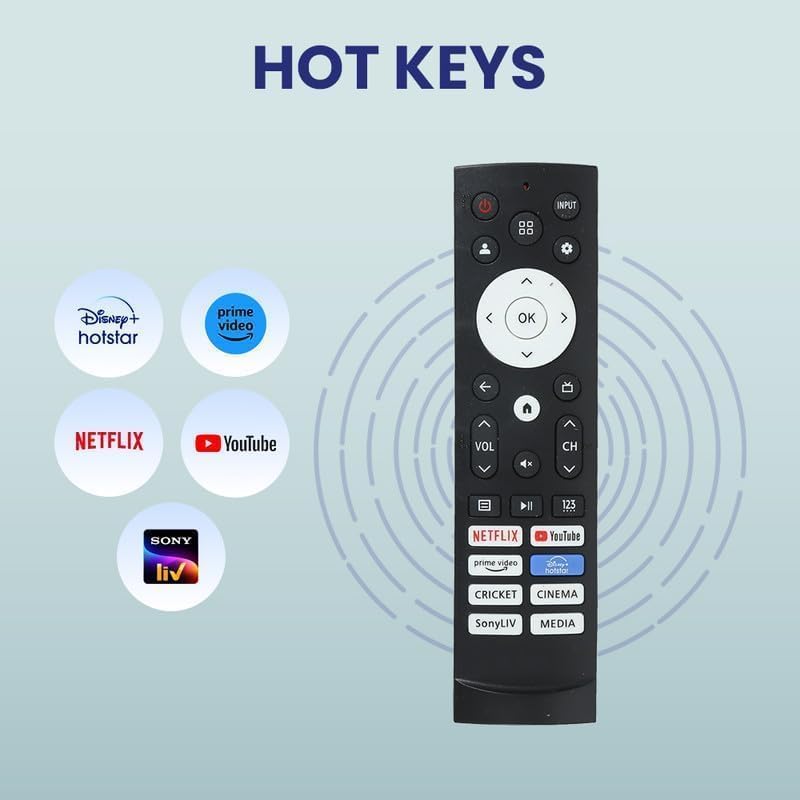 Image of Compatible with Hisense Tv Remote Original ERF3T920H Model Suitable for Led UHD HD Hisense Television Remote Control(Without Voice)