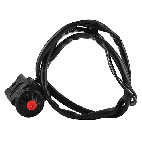 Miniatura 6 de Interruptor de bocina de manillar de motocicleta de 78 pulgadas, 0.866 in, interruptor de luz de parada universal para motocicleta, bicicleta, ATV