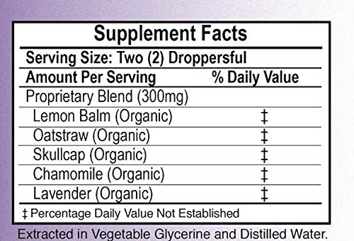 Herb Lore Relax Tincture 4 Oz Non Alcohol - Liquid Herbal Drops With Lemon Balm, Chamomile, Catnip, Lavender & Skullcap To Calm, Soothe & Relax The Body & Mind For Kids & Adults #TOP2
