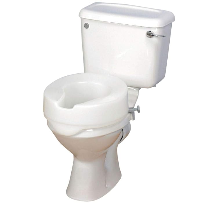 Buy Homecraft Ashby Easy Fit Raised Toilet Seat, Elevated Toilet Seat For Round Toilets